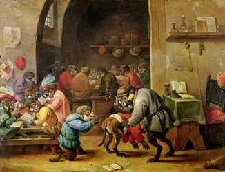 Die Affen in der Schule
